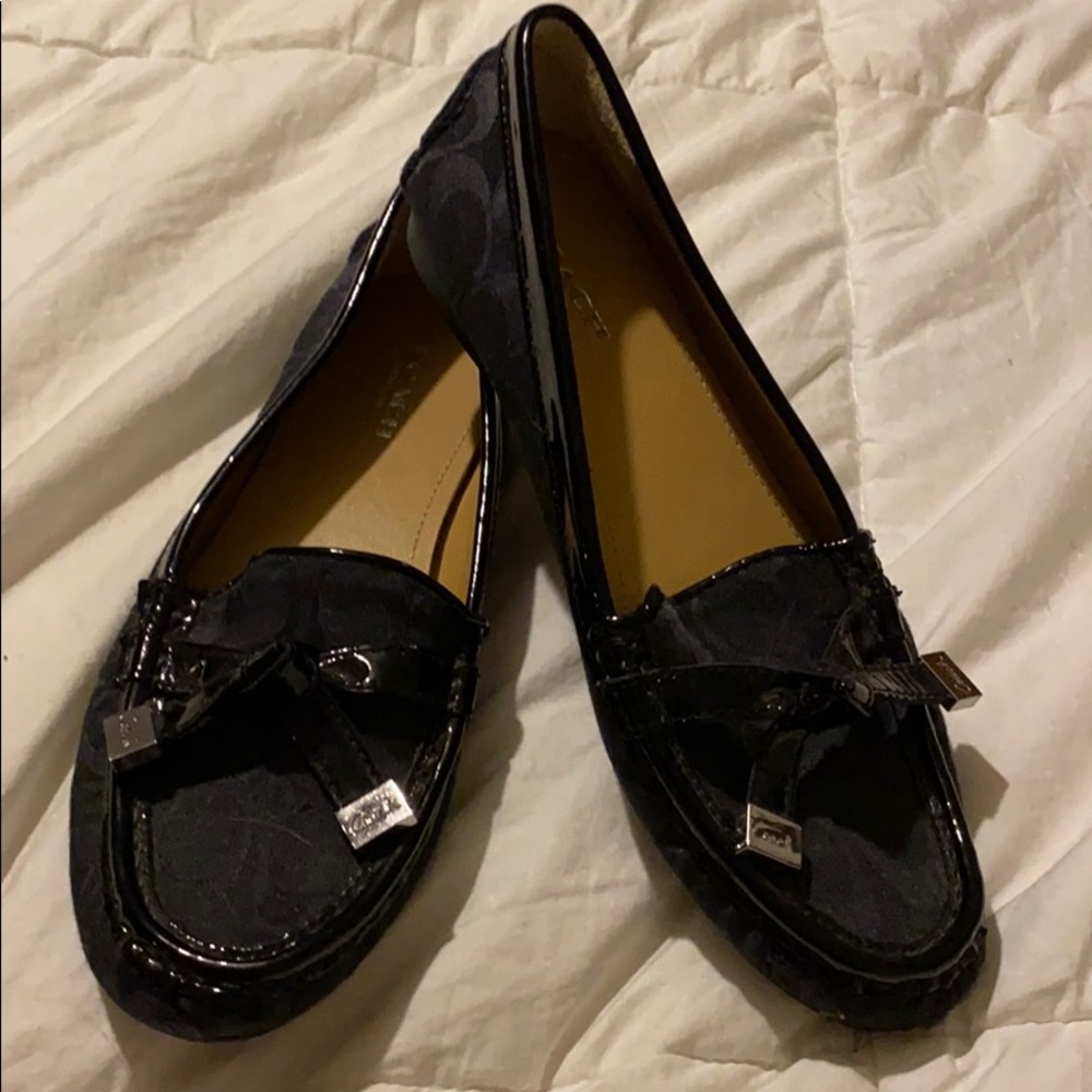 Women’s shoes Coach black “Frida“ Loafers